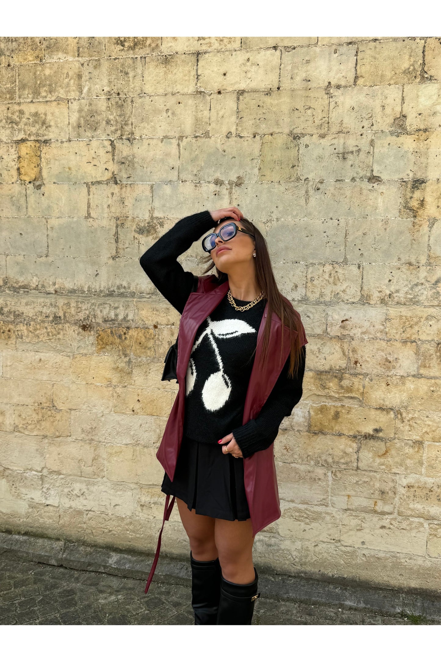 Veste sans manche vino rosso