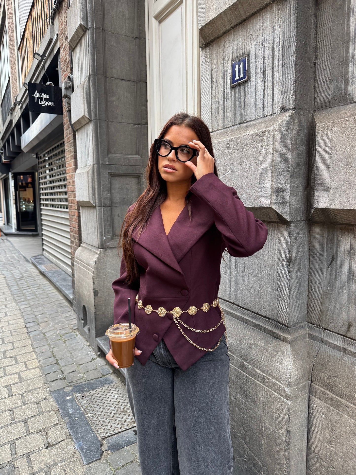Blazer + ceinture doma