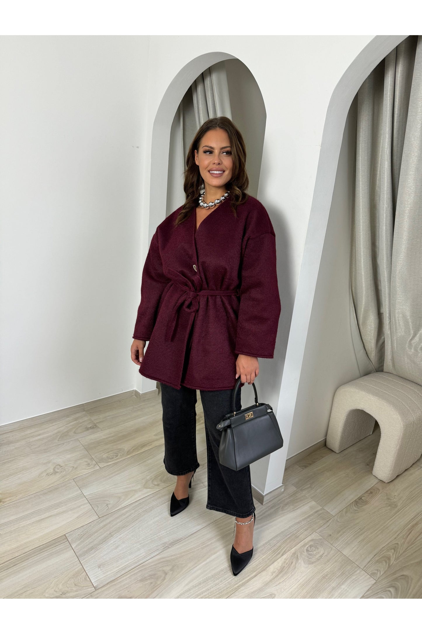 Veste / Gilet Rina bordeaux