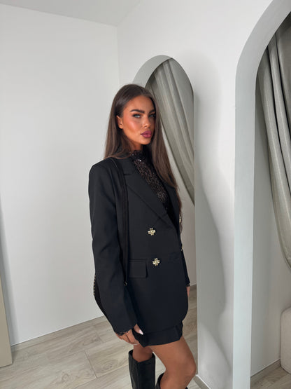 Blazer norée noir