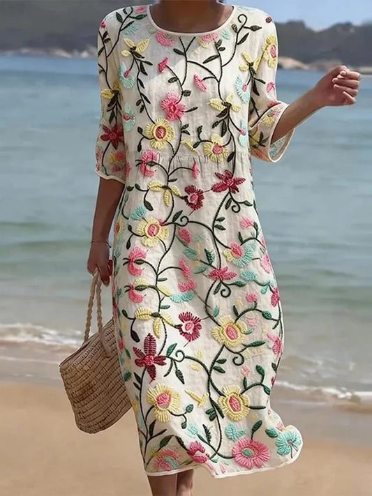Matilda | Elegante vestido con estampado floral
