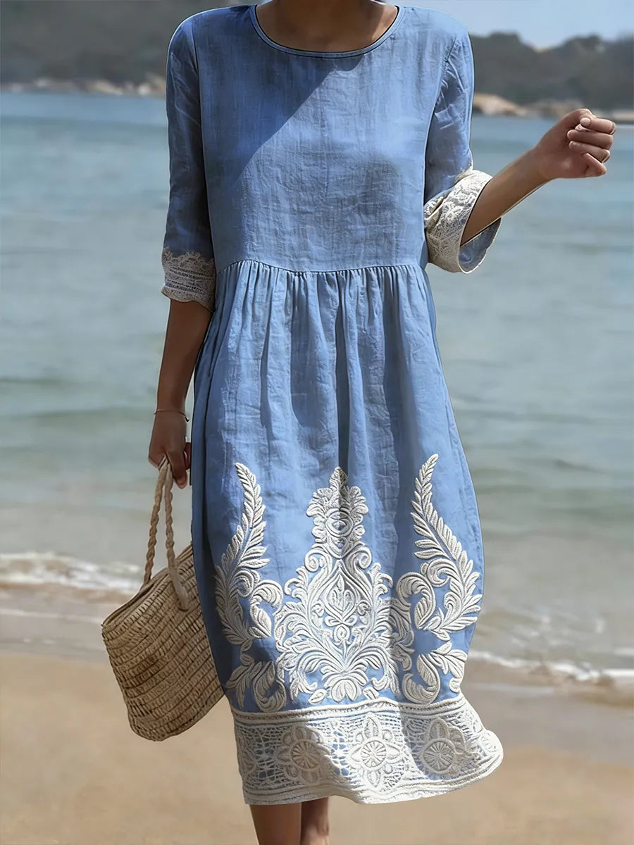 Lina | Elegante vestido con estampado floral