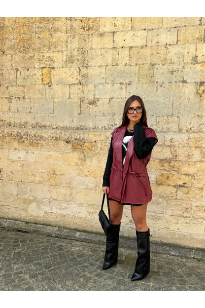 Veste sans manche vino rosso