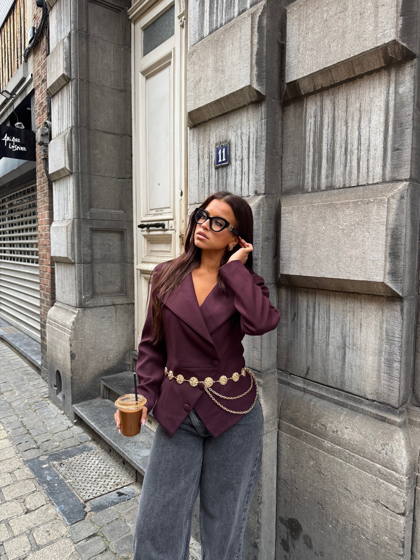 Blazer + ceinture doma