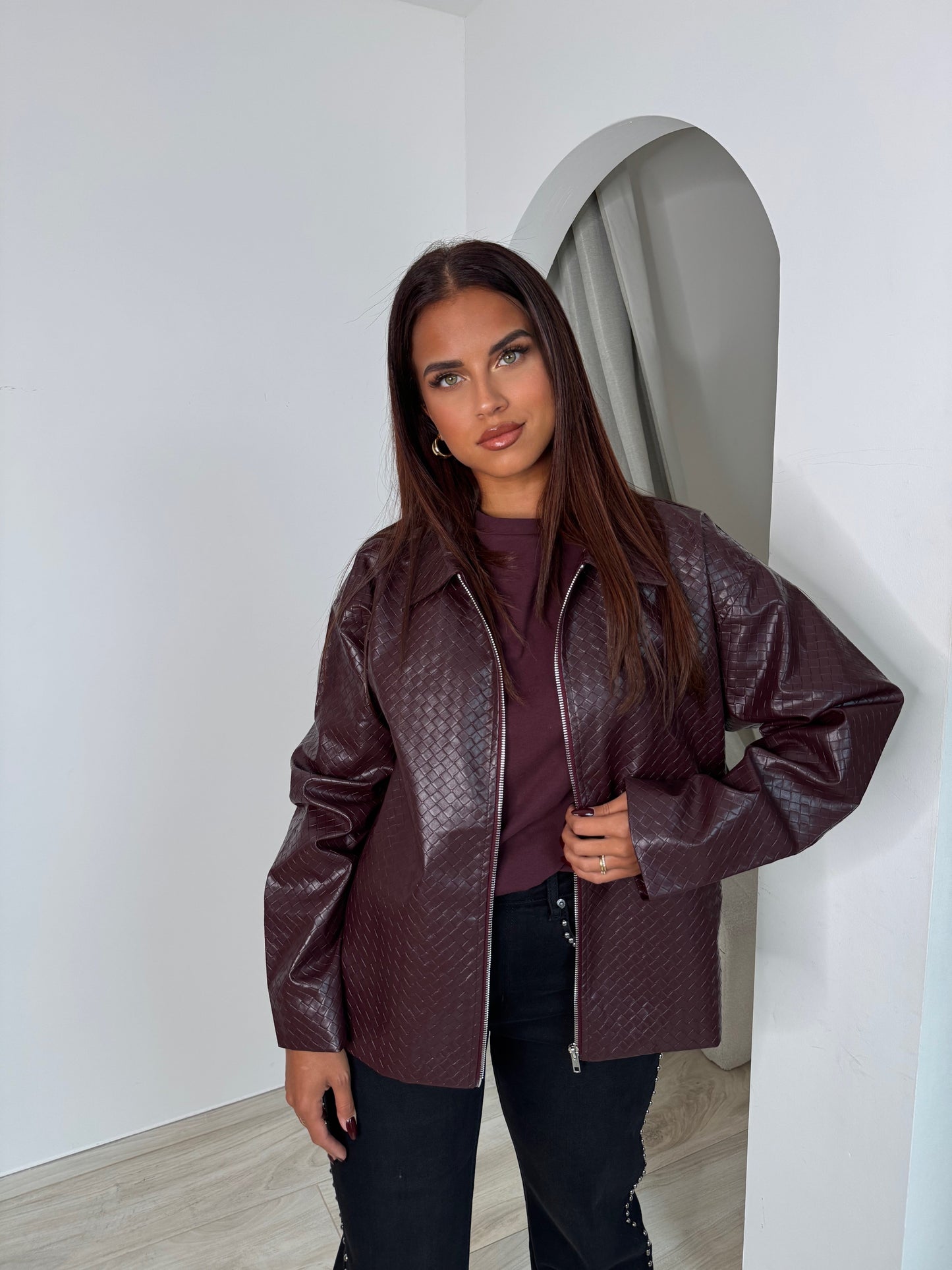 Veste Emyr bordeau