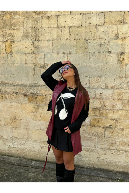 Veste sans manche vino rosso