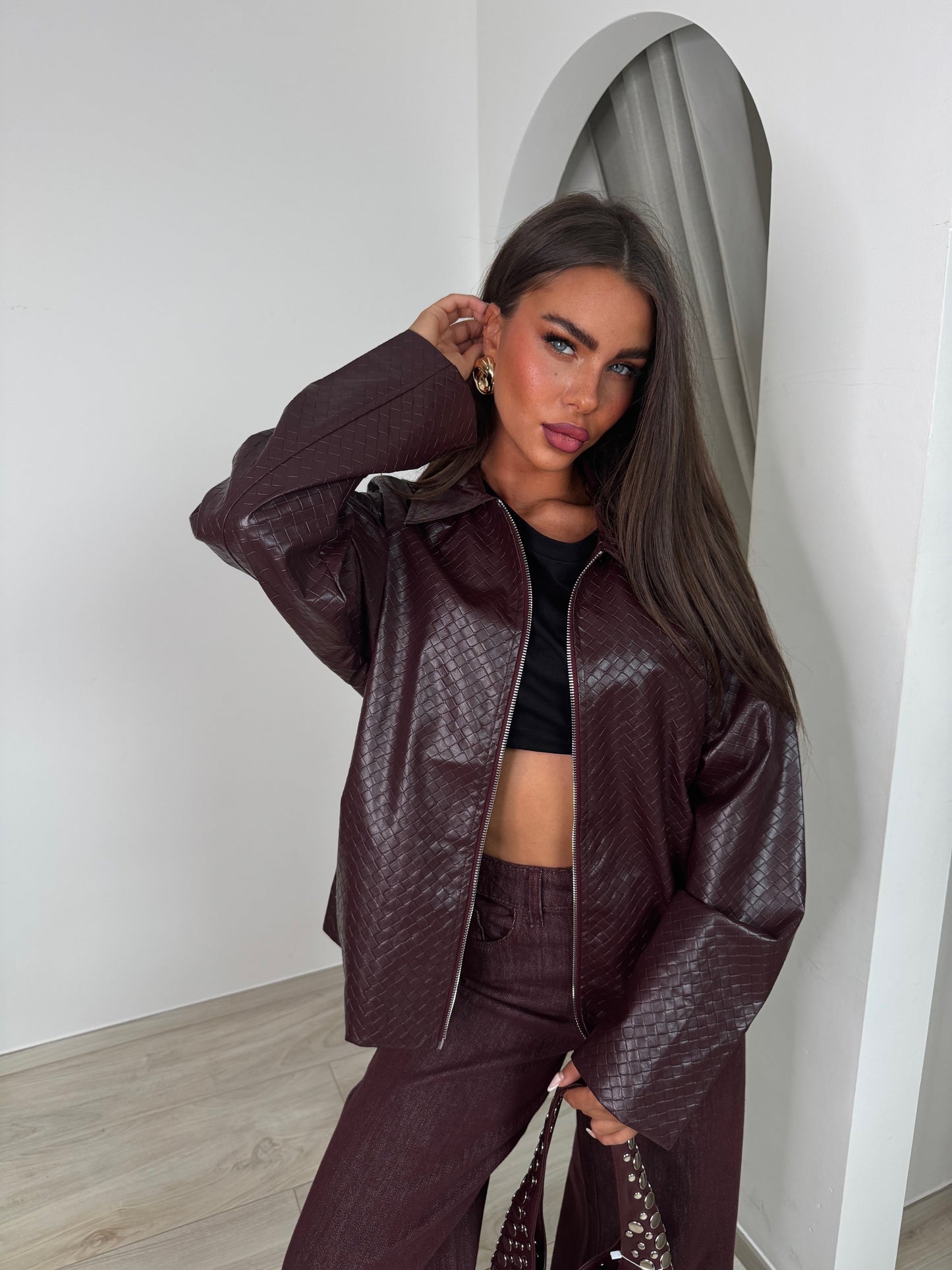 Veste Emyr bordeau