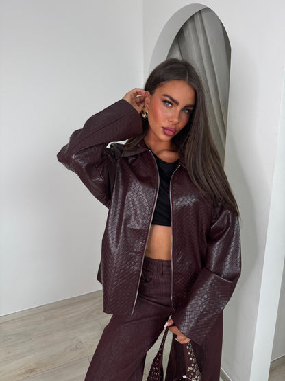 Veste Emyr bordeau