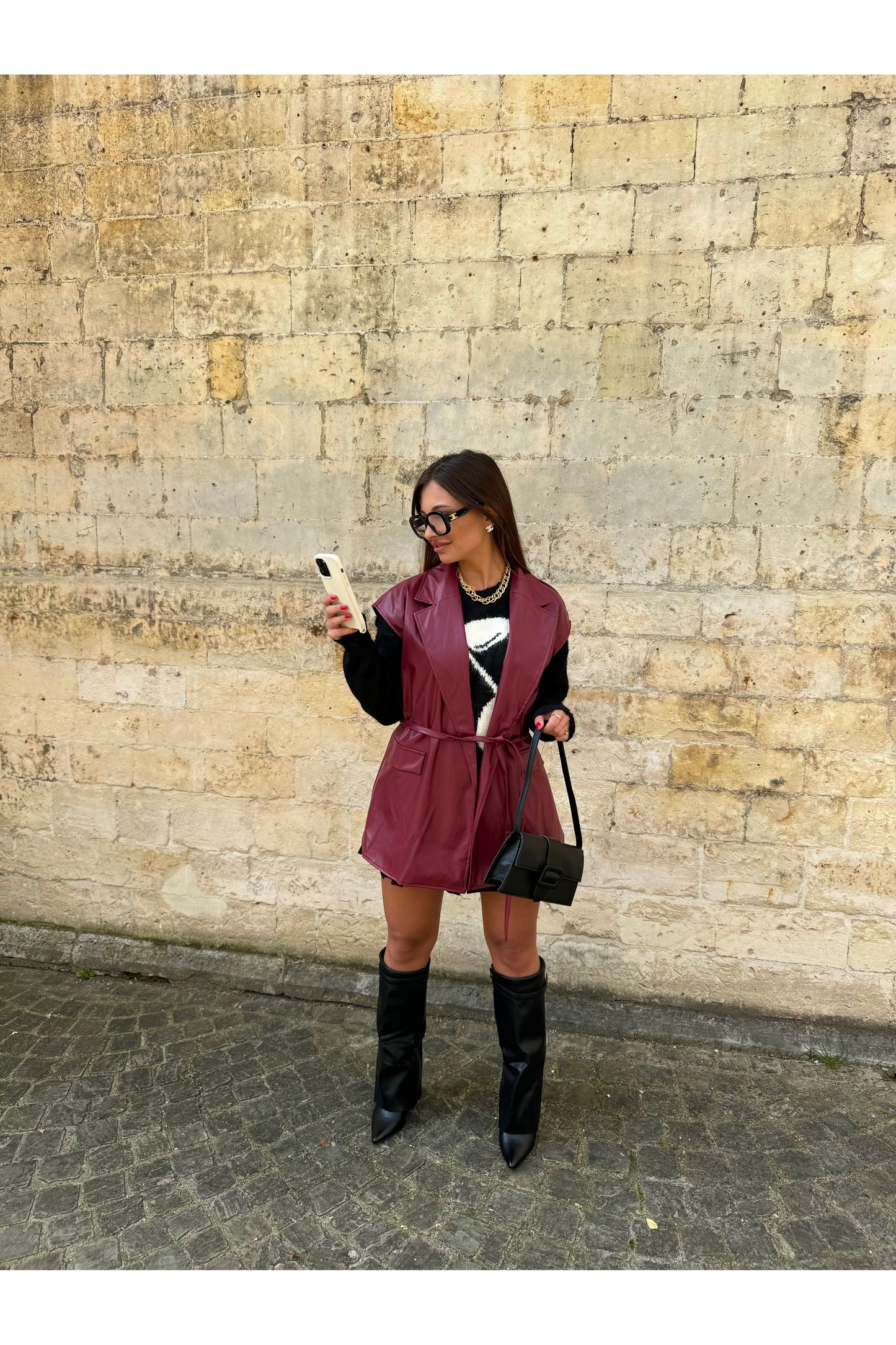 Veste sans manche vino rosso