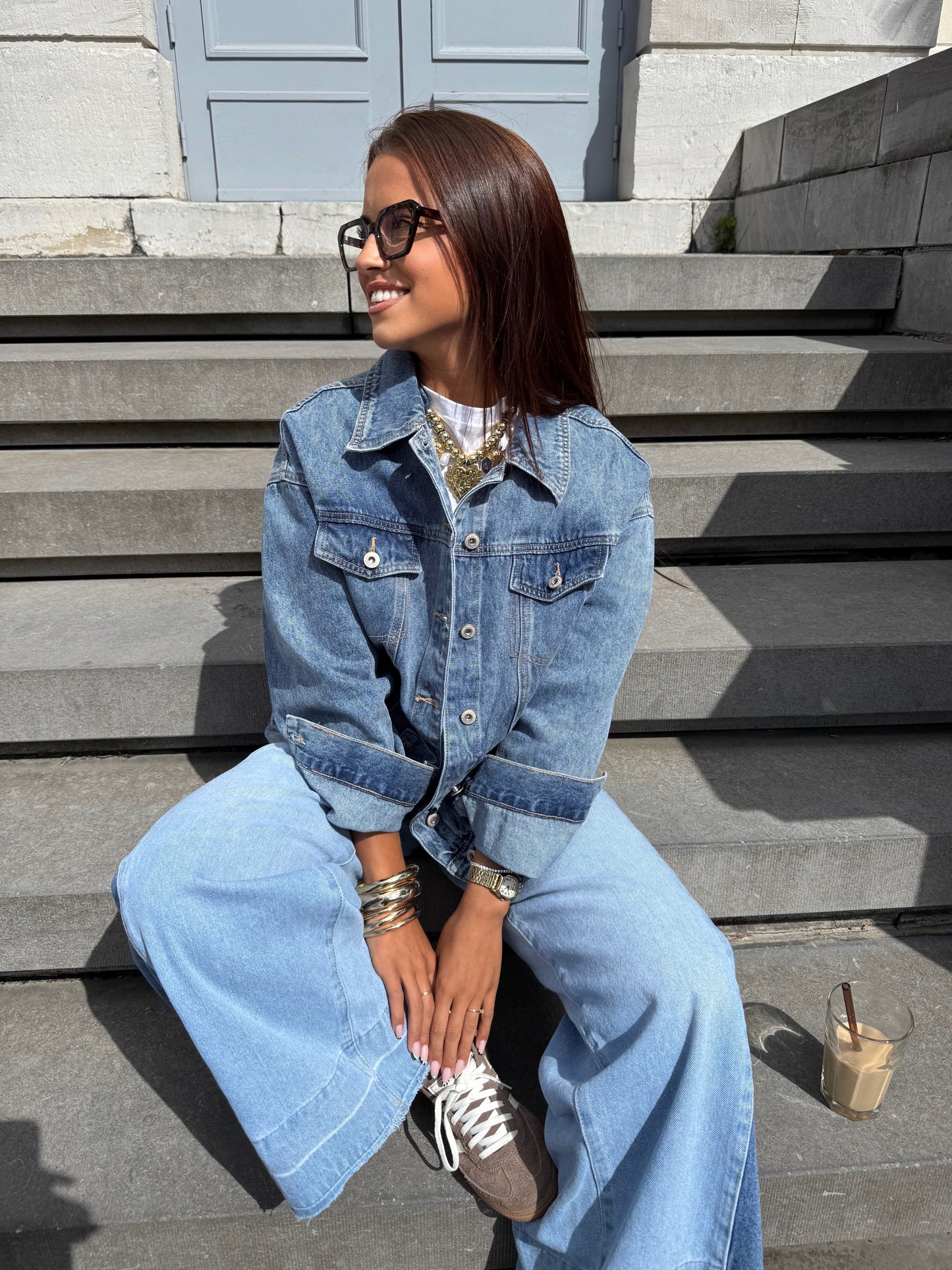 Veste en jeans love