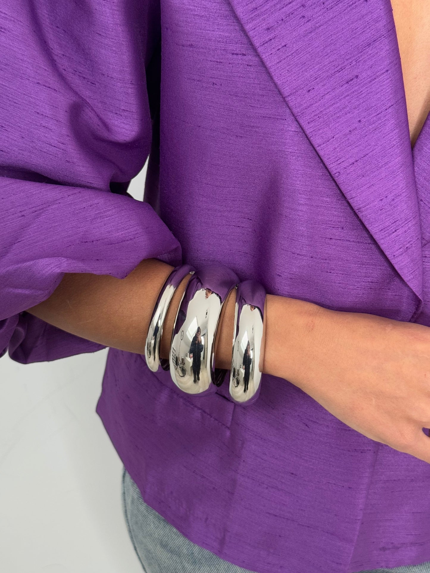 Trio de bracelets silver