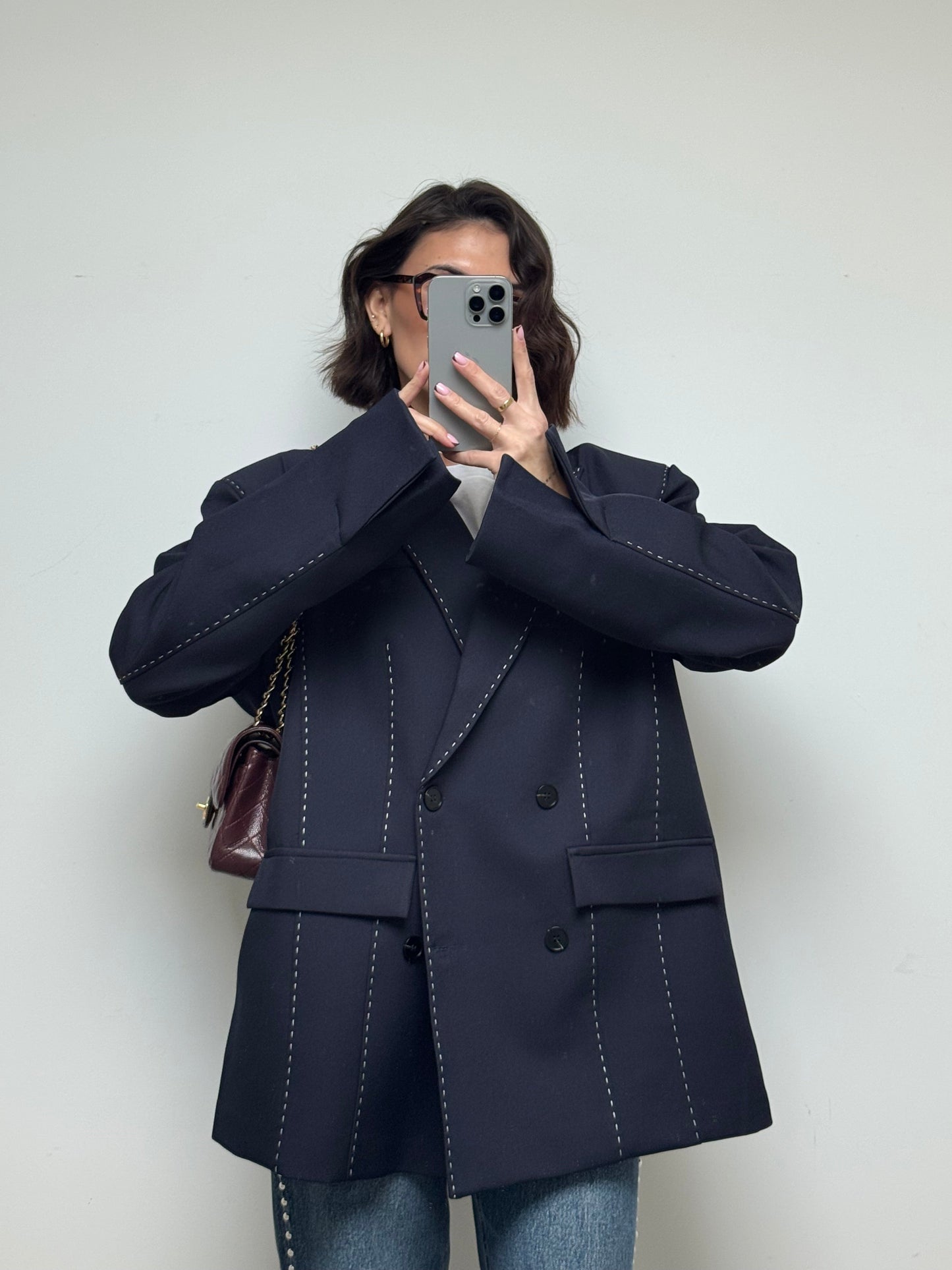 Blazer Times bleu nuit