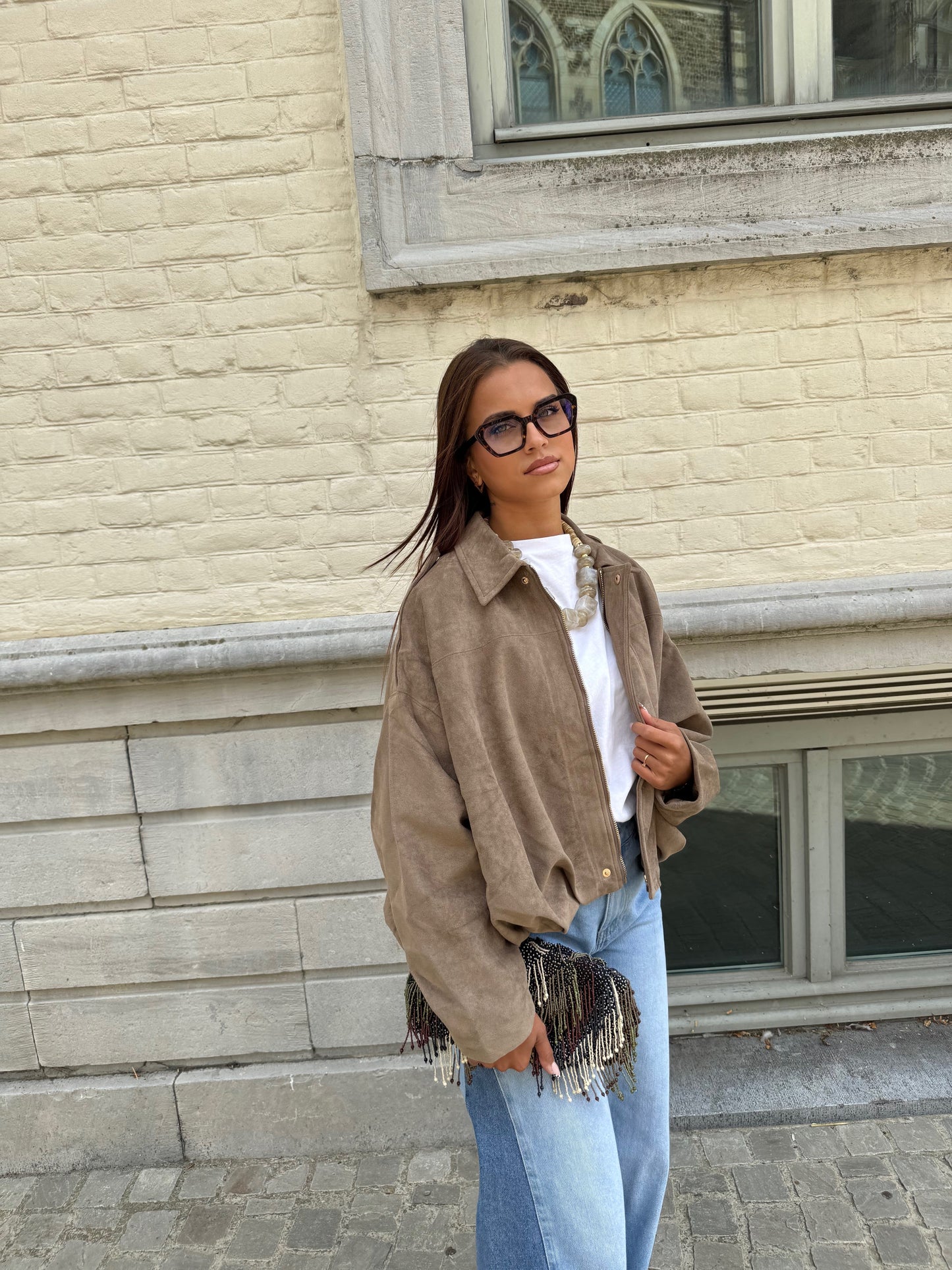 Veste Amira taupe