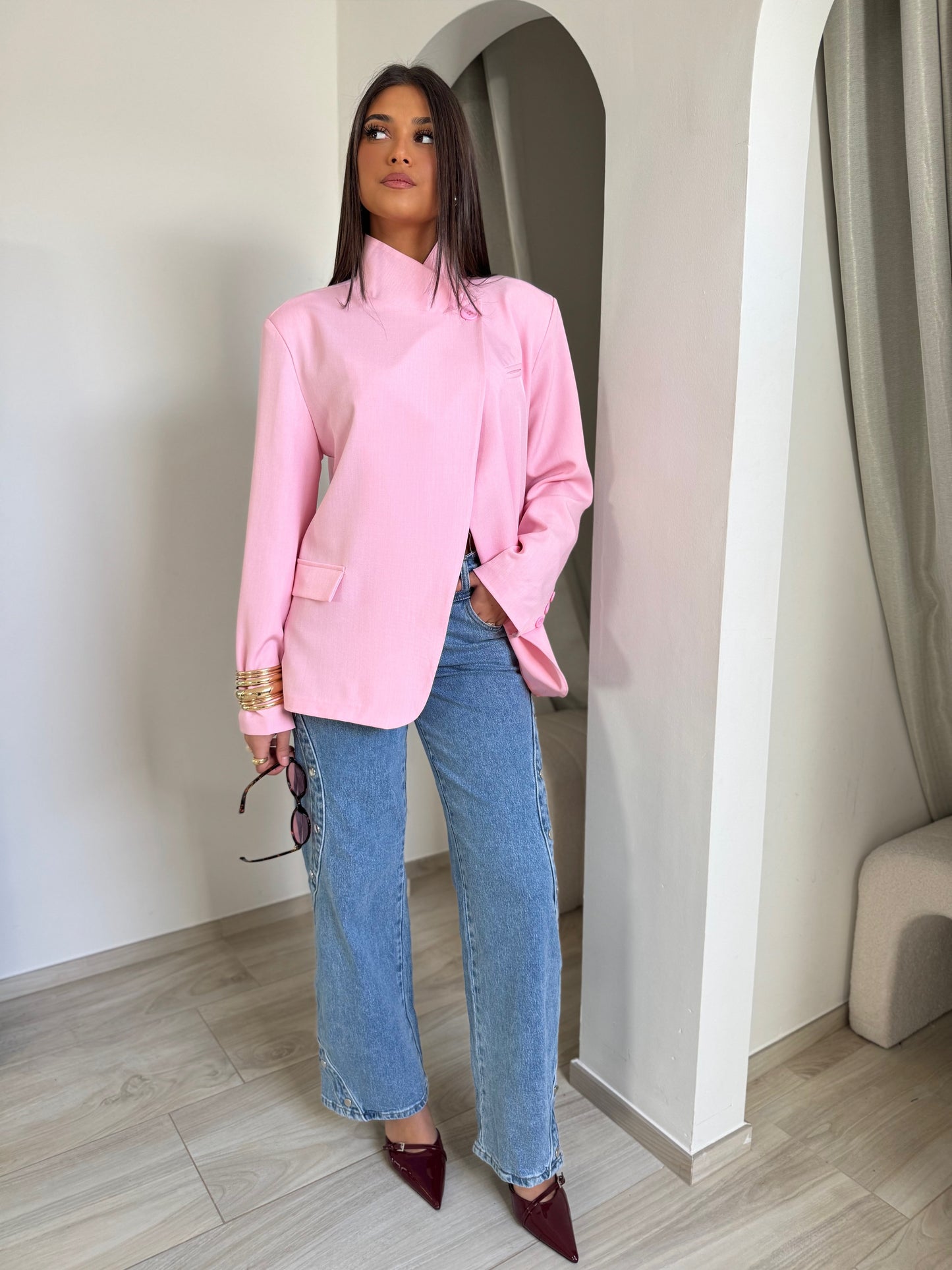 Blazer Anaëlle rose
