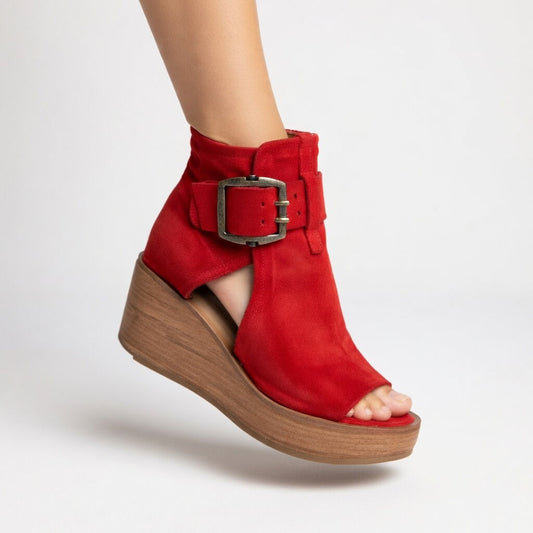 Nicolet — Zapatos de cuña abiertos de estilo moderno
