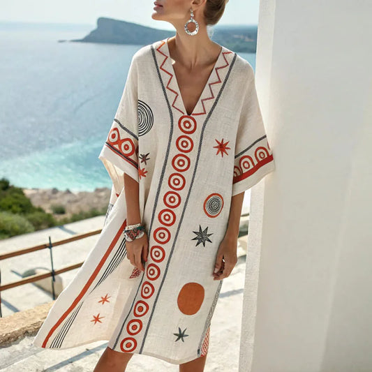 Emma - Elegante vestido de playa de seda para unos looks veraniegos inolvidables
