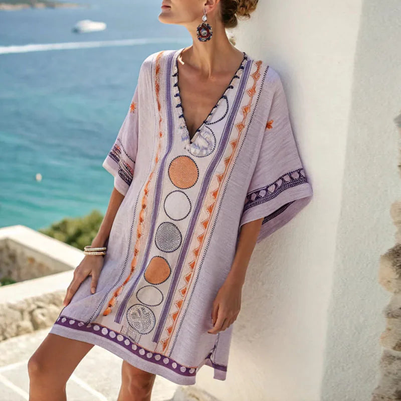 Paula: un vestido de playa elegante y cómodo para un look playero desenfadado