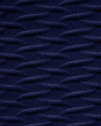 Conjunto de bikini de triángulos con textura en azul real